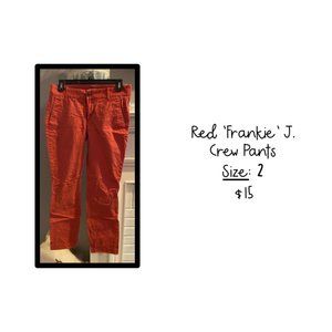 Red J. Crew Pants